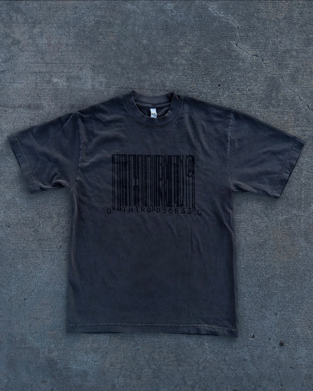 BARCODE TEE BLACK