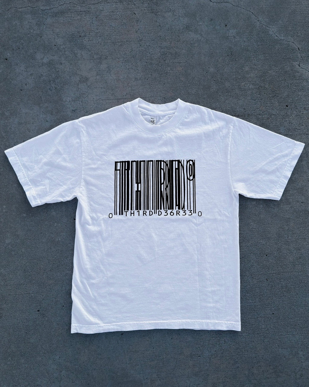 BARCODE TEE WHITE