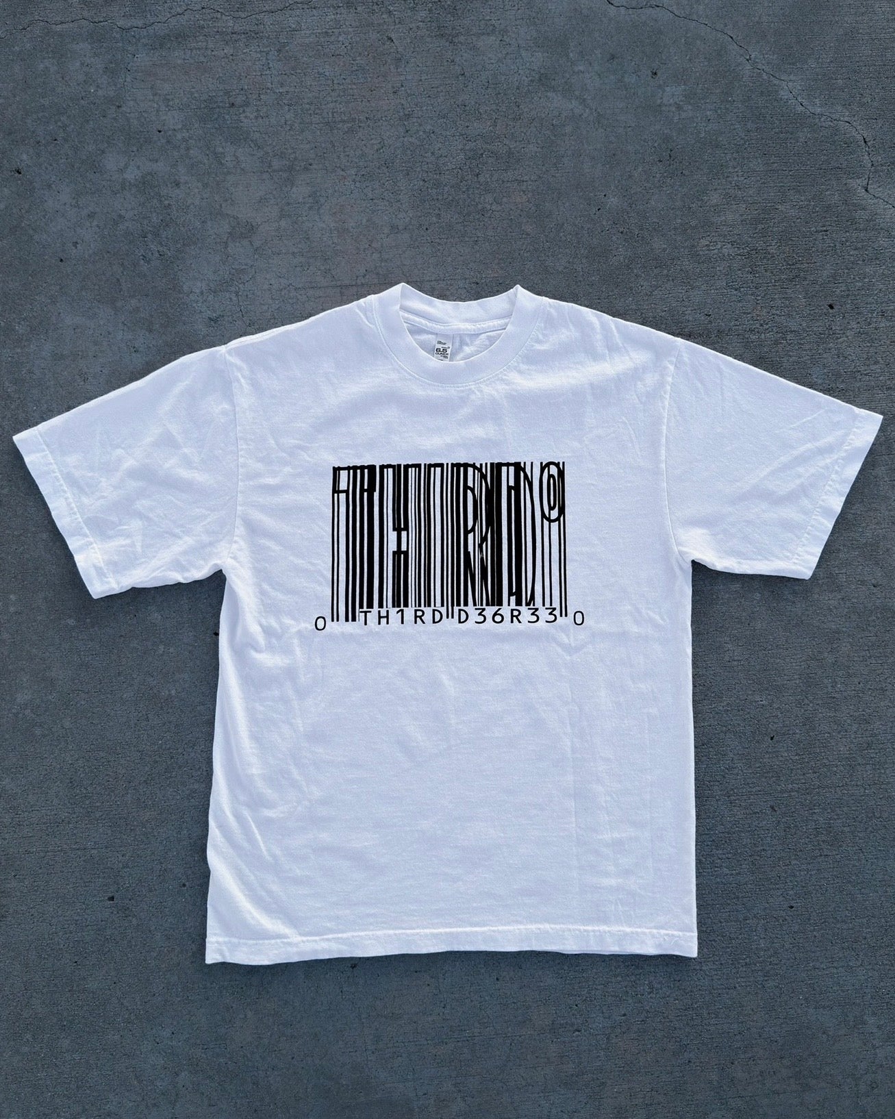 BARCODE TEE WHITE